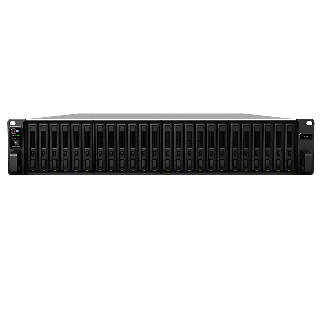 Synology FlashStation FS3600 serveur de stockage NAS Rack (2 U) Intel® Xeon® D D-1567 16 Go DDR4 0 To Noir