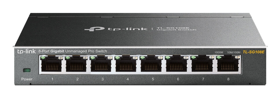 TP-Link TL-SG108E commutateur réseau Géré L2 Gigabit Ethernet (10/100/1000) Noir