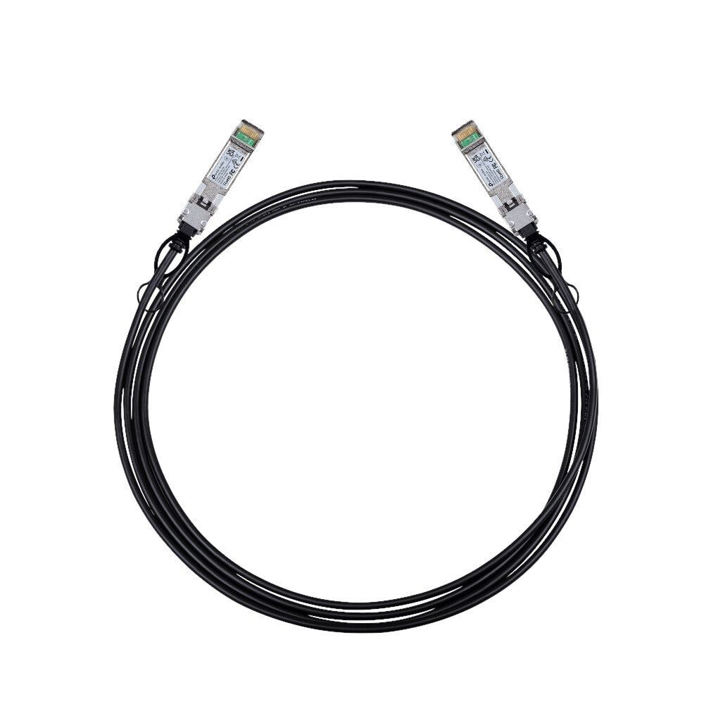 TP-Link Omada SM5220-3M câble InfiniBand et à fibres optiques SFP+ DAC Noir