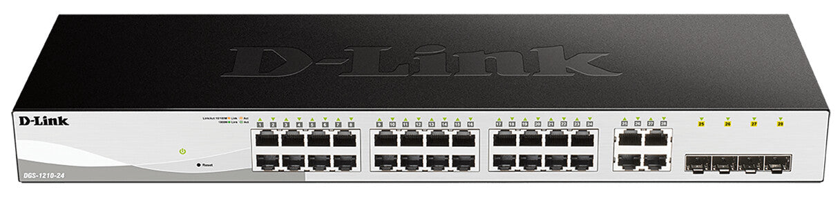 D-Link DGS-1210-24 commutateur réseau Géré L2 Gigabit Ethernet (10/100/1000) 1U Noir