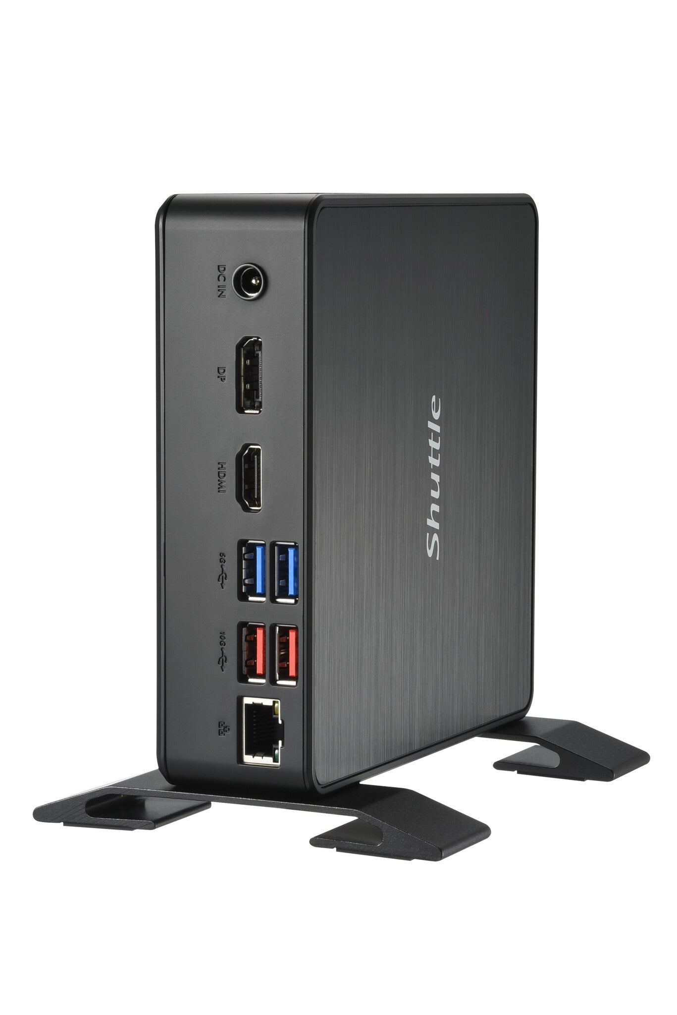 Shuttle XPC Nano PC NC40U, Intel Celeron 7305U, 1x HDMI, 1x DP,1xUSB-C/DP, 6x USB3.2, 1x 2.5" bay, 2x M.2, 1x LAN, RAID, fonctionnement permanent 24/7, attaches VESA