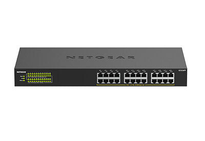 NETGEAR GS324PP Non-géré Gigabit Ethernet (10/100/1000) Connexion Ethernet, supportant l'alimentation via ce port (PoE) Noir