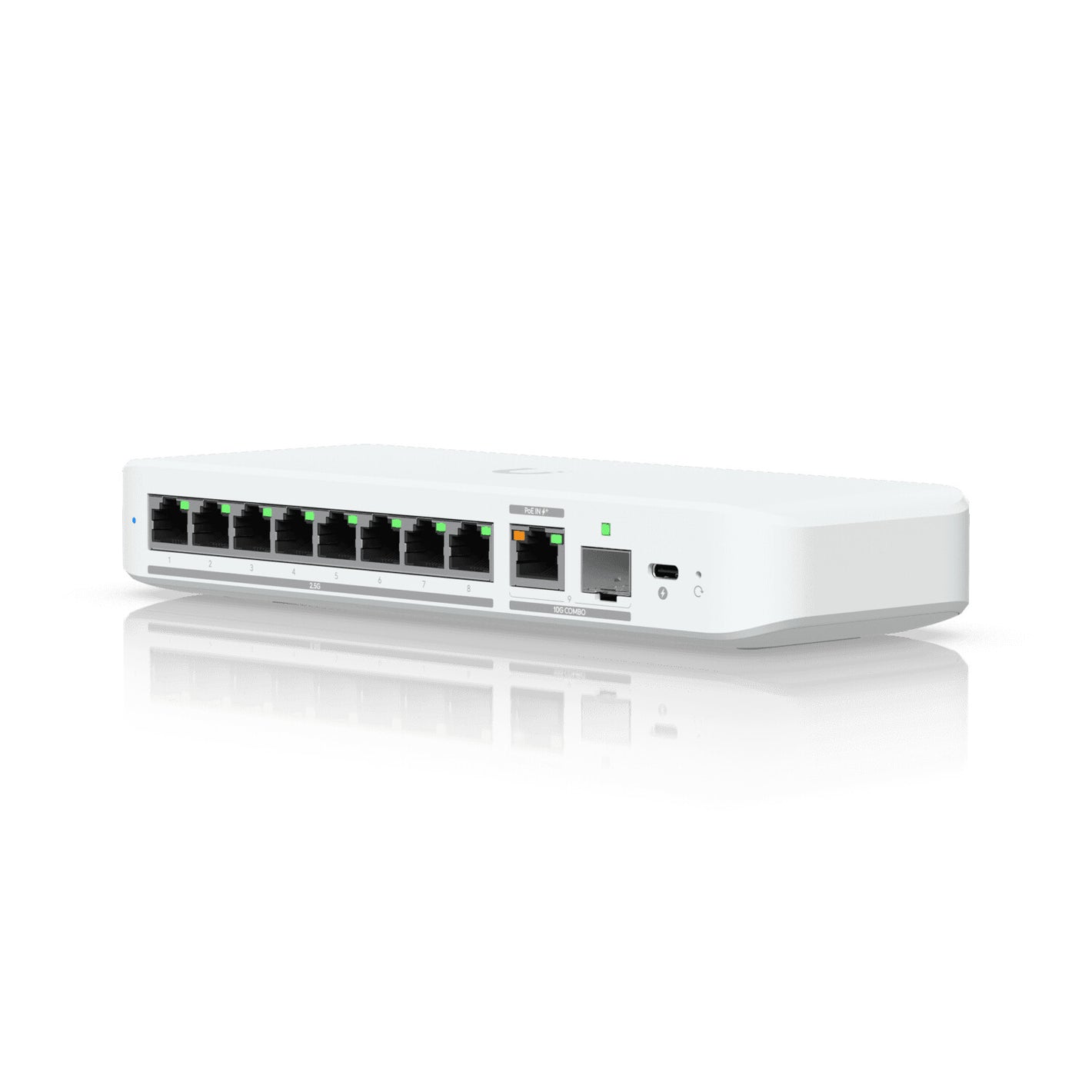 Ubiquiti UniFi Flex 2.5G Géré L2 2.5G Ethernet (100/1000/2500) Connexion Ethernet, supportant l'alimentation via ce port (PoE) Montage sur le bureau ou sur le mur Blanc