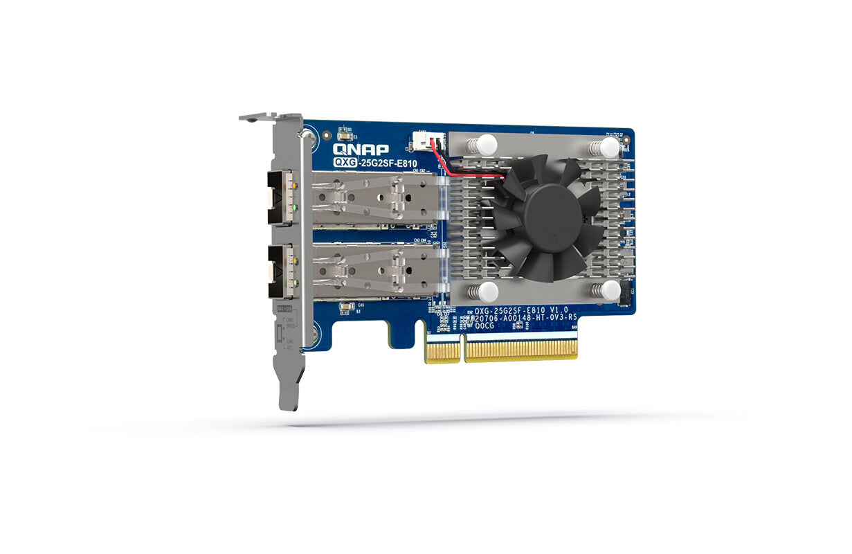 QNAP QXG-25G2SF-E810 carte réseau Interne Fibre 25000 Mbit/s
