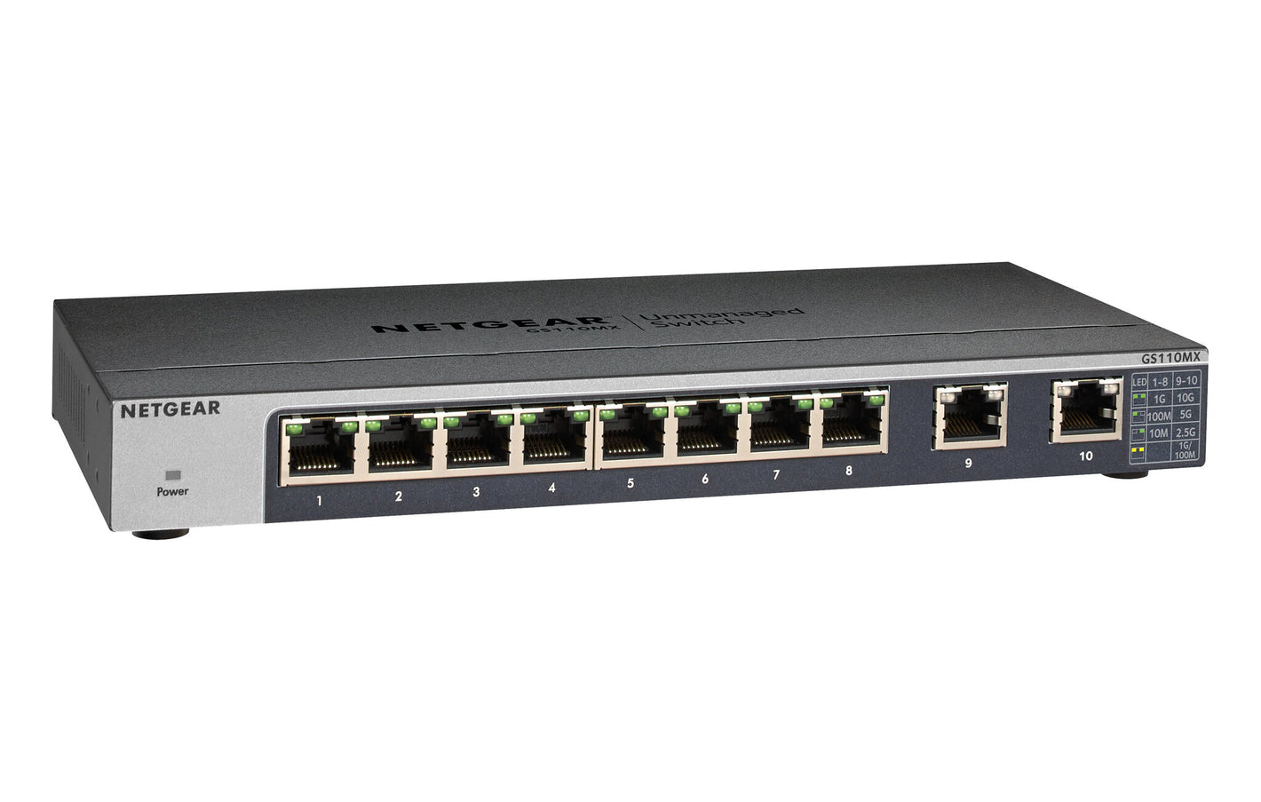 NETGEAR GS110MX Non-géré 10G Ethernet (100/1000/10000) Noir