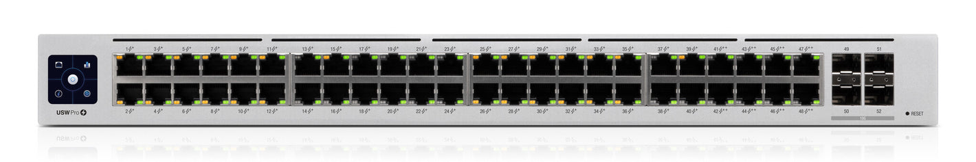 Ubiquiti UniFi Pro 48-Port PoE Géré L2/L3 Gigabit Ethernet (10/100/1000) Connexion Ethernet, supportant l'alimentation via ce port (PoE) 1U Argent
