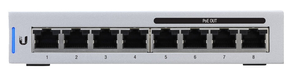 Ubiquiti UniFi Switch 8 Géré Gigabit Ethernet (10/100/1000) Connexion Ethernet, supportant l'alimentation via ce port (PoE) Gris