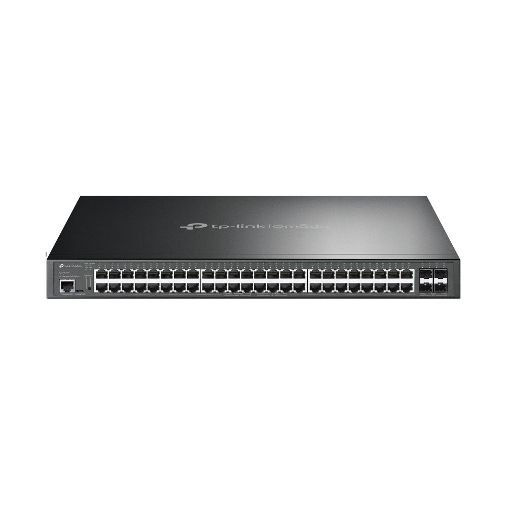 TP-Link Omada SG3452XP commutateur réseau Géré L2+ Gigabit Ethernet (10/100/1000) Connexion Ethernet, supportant l'alimentation via ce port (PoE) 1U Noir