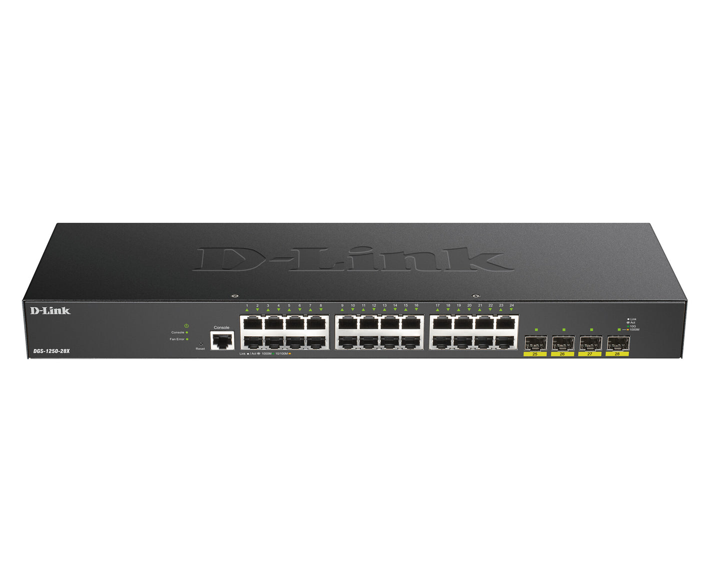 D-Link DGS-1250-28X Géré L3 Gigabit Ethernet (10/100/1000) Noir
