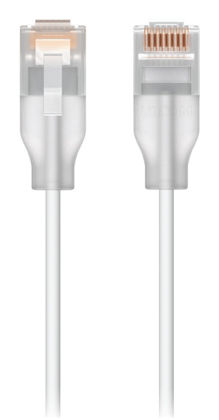 Ubiquiti UACC-Cable-Patch-EL-15M-W câble de réseau Translucide, Blanc Cat6