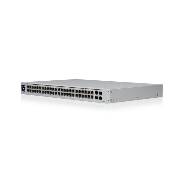 Ubiquiti UniFi USW-48-POE commutateur réseau Géré L2 Gigabit Ethernet (10/100/1000) Connexion Ethernet, supportant l'alimentation via ce port (PoE) 1U Acier inoxydable