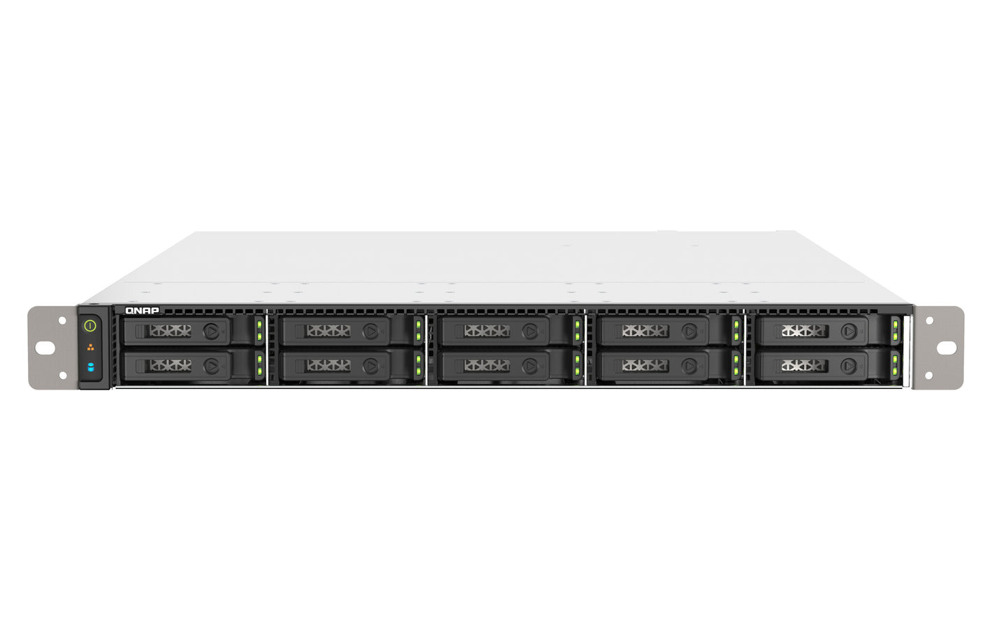 QNAP TS-h1090FU NAS Rack (1 U) EPYC 7302P 256 Go DDR4 0 To QuTS hero Noir, Gris