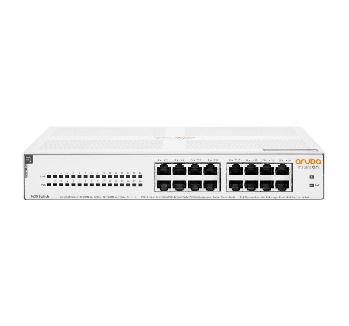 HPE Aruba Switch 1430 16G PoE 124W R8R48A Aruba Instant On_54251.jpg