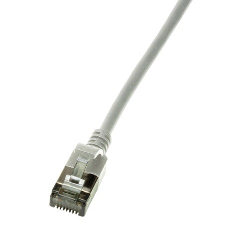 LogiLink Slim U/FTP câble de réseau Gris 0,3 m Cat6a U/FTP (STP)