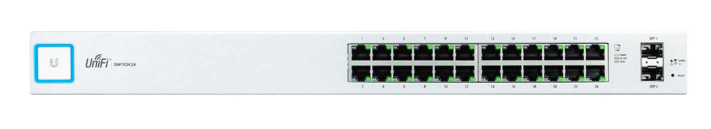Ubiquiti UniFi US-24 commutateur réseau Géré Gigabit Ethernet (10/100/1000) 1U Blanc