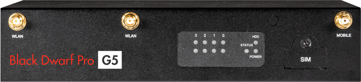 Securepoint Black Dwarf Pro G5 pare-feux (matériel) Bureau 2,83 Gbit/s