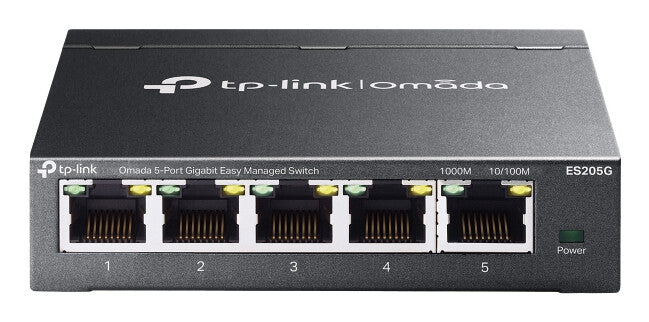 TP-Link Omada ES205G commutateur réseau Géré Gigabit Ethernet (10/100/1000) Noir