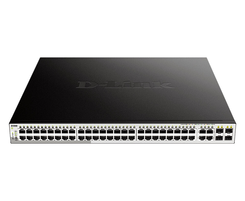 D-Link DGS-1210-52MP commutateur réseau Géré L2 Gigabit Ethernet (10/100/1000) 1U Noir