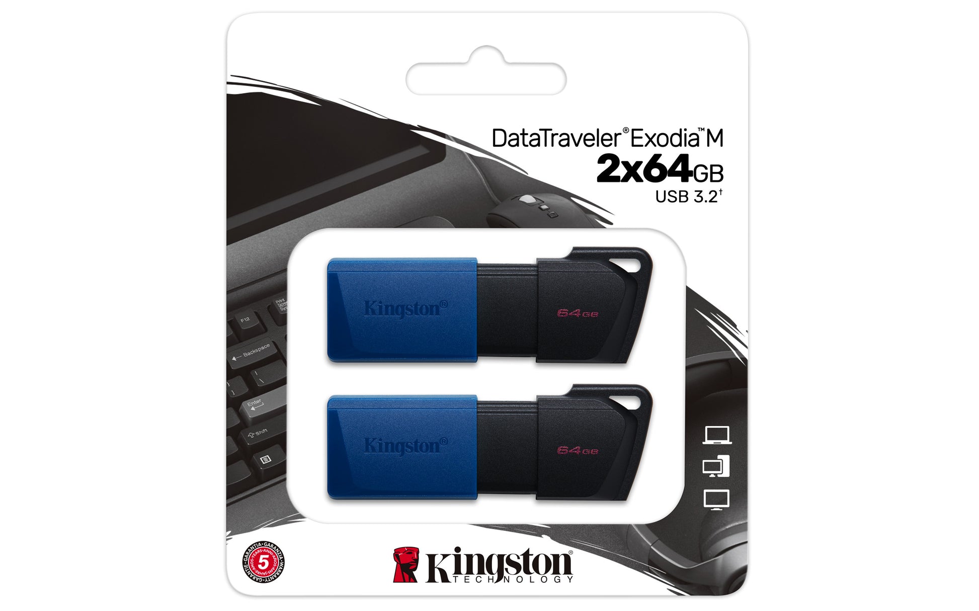 Kingston USB 3.2 Stick DataTraveler Exodia M black/blue 64GB 2er Pack 3.2 Gen 1, Zwei Stück_65373.jpg