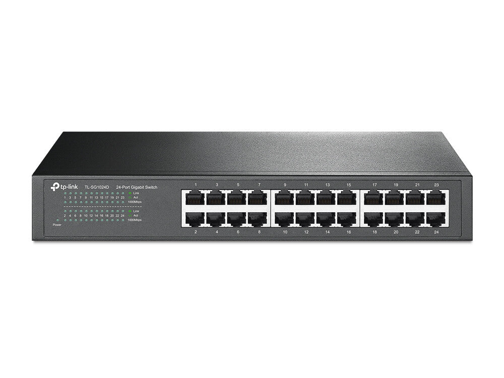 TP-Link TL-SG1024D commutateur réseau Non-géré Gigabit Ethernet (10/100/1000) Gris