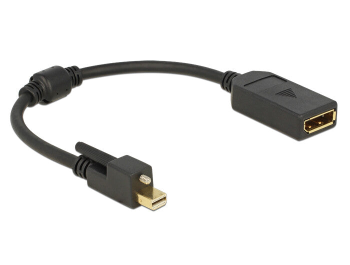 DeLOCK 62638 câble DisplayPort 0,25 m Mini DisplayPort Noir