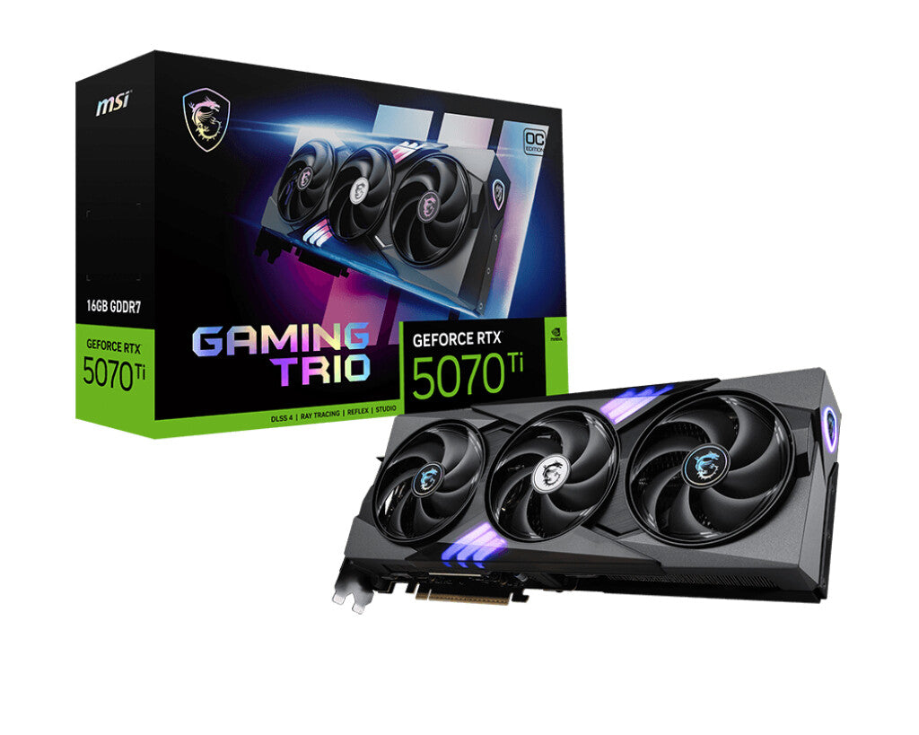 MSI GAMING GeForce RTX 5070 Ti 16G TRIO OC NVIDIA 16 Go GDDR7
