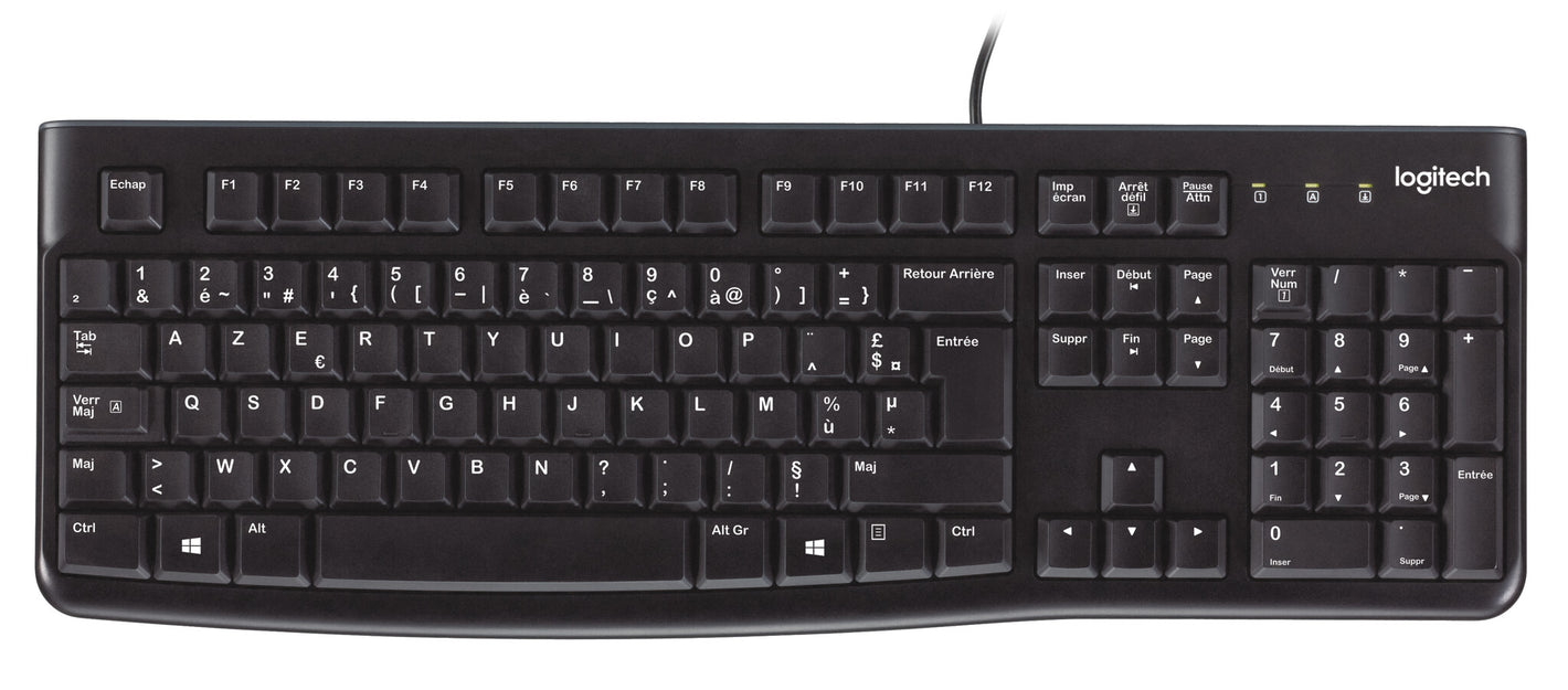 Logitech Keyboard K120 for Business clavier Universel USB AZERTY Français Noir