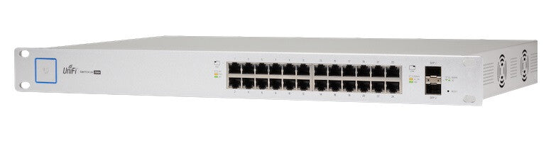 Ubiquiti UniFi US-24-250W commutateur réseau Géré Gigabit Ethernet (10/100/1000) Connexion Ethernet, supportant l'alimentation via ce port (PoE) 1U Argent