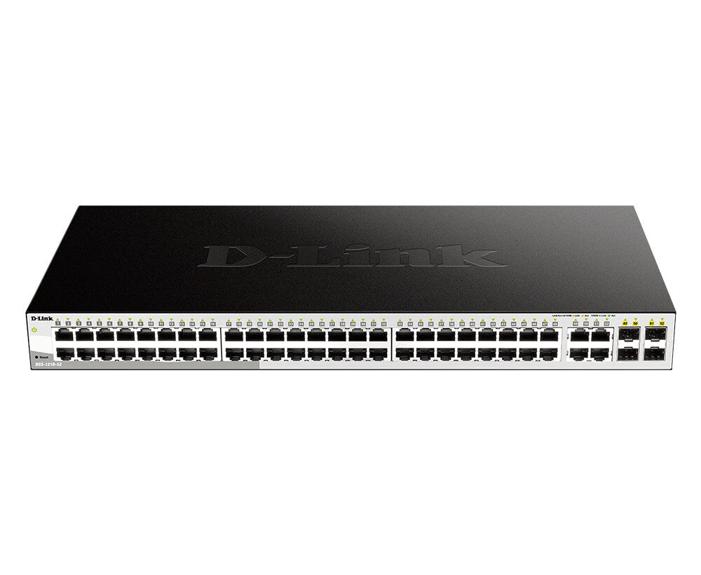D-Link DGS-1210-52 Géré L2 Gigabit Ethernet (10/100/1000) 1U Noir