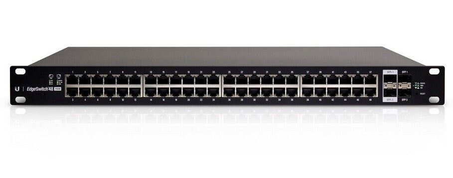 Ubiquiti ES-48-500W commutateur réseau Géré L2/L3 Gigabit Ethernet (10/100/1000) Connexion Ethernet, supportant l'alimentation via ce port (PoE) 1U Noir