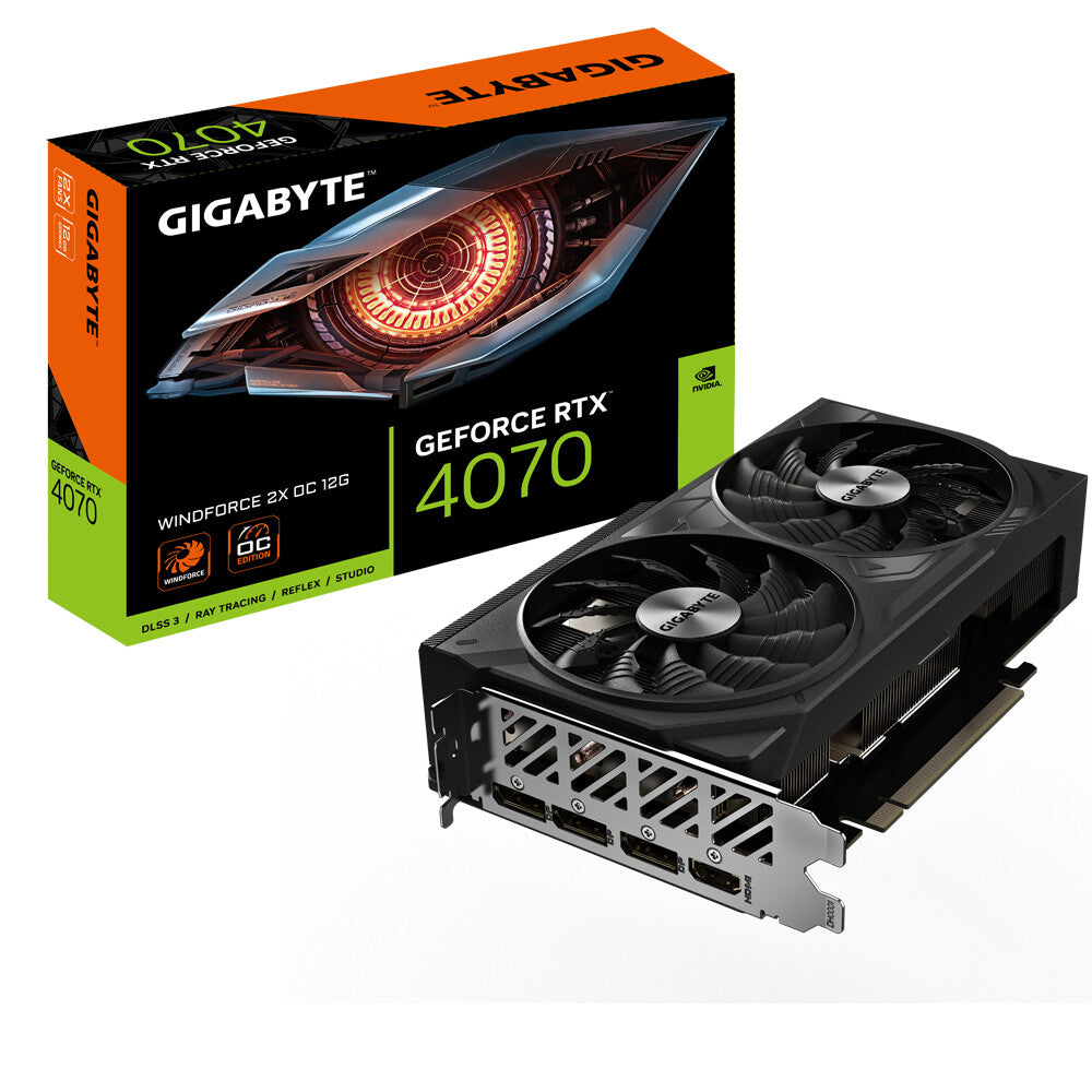 GIGABYTE GeForce RTX 4070 WINDFORCE 2X OC 12G NVIDIA 12 Go GDDR6X