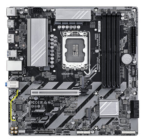 GIGABYTE B860M D3HP Carte mère - Processeurs Intel Core Ultra, VRM 4+1+2+1 phases, jusqu'à 9066MHz DDR5, 2xPCIe 4.0 M.2, LAN GbE, USB 3.2 Gen 1