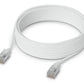 Ubiquiti UACC-Cable-Patch-EL-C6A-8M-W câble de réseau Translucide, Blanc Cat6a