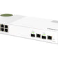QNAP QSW-M2108-2C commutateur réseau Géré L2 2.5G Ethernet (100/1000/2500) Gris, Blanc