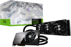 MSI SUPRIM GEFORCE RTX 5080 16G LIQUID SOC carte graphique NVIDIA 16 Go GDDR7