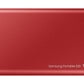 Samsung Portable SSD T7 500 Go USB Type-C 3.2 Gen 2 (3.1 Gen 2) Rouge