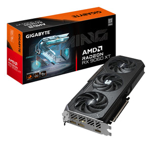 GIGABYTE Radeon RX 9060 XT GAMING OC 8G Carte Graphique - 8GB GDDR6, 128bit, PCI-E 5.0, 3320 MHz Fréquence du cœur, 2 x DisplayPort, 1 x HDMI, GV-R9060XTGAMING OC-8GD