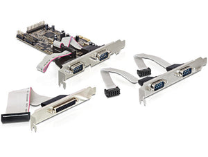 DeLOCK PCI Express card 4 x serial, 1x parallel carte et adaptateur d'interfaces