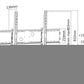 Equip 650322 Support mural inclinable et incurvé pour TV 60"-100