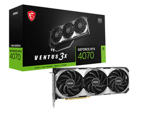 MSI VENTUS GEFORCE RTX 4070 3X E 12G OC carte graphique NVIDIA 12 Go GDDR6X