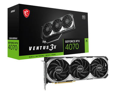 MSI VENTUS GEFORCE RTX 4070 3X E 12G OC carte graphique NVIDIA 12 Go GDDR6X