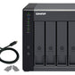 QNAP TR-004 Boîtier de disques de stockage Boîtier disque dur/SSD Noir 2.5/3.5"