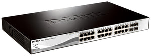 D-Link DGS-1210-28P Géré L2 Gigabit Ethernet (10/100/1000) Connexion Ethernet, supportant l'alimentation via ce port (PoE) 1U