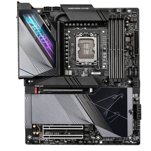 GIGABYTE Z790 AORUS MASTER X Carte Mère - Prend en charge les processeurs Intel de 13e génération, VRM 20+1+2 phases, jusqu'à 8266MHz DDR5 (OC), 1x PCIe 5.0 + 4x PCIe 4.0 M2, LAN 10GbE, Wi-Fi 7, USB 3.2 Gen 2x2