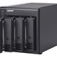 QNAP TR-004 Boîtier de disques de stockage Boîtier disque dur/SSD Noir 2.5/3.5"