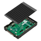 QNAP QDA-U2MP Boîtier de disques de stockage Enceinte ssd Noir M.2