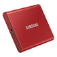 Samsung Portable SSD T7 500 Go USB Type-C 3.2 Gen 2 (3.1 Gen 2) Rouge