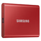 Samsung Portable SSD T7 500 Go USB Type-C 3.2 Gen 2 (3.1 Gen 2) Rouge