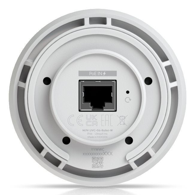 Ubiquiti Camera G6 Bullet White 4K 30fps UVC-G6-BULLET-W All-weather 4K PoE camera with a 1/1.8" 8MP image_63194.jpg