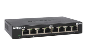 NETGEAR GS308-300PES commutateur réseau Non-géré L2 Gigabit Ethernet (10/100/1000) Noir